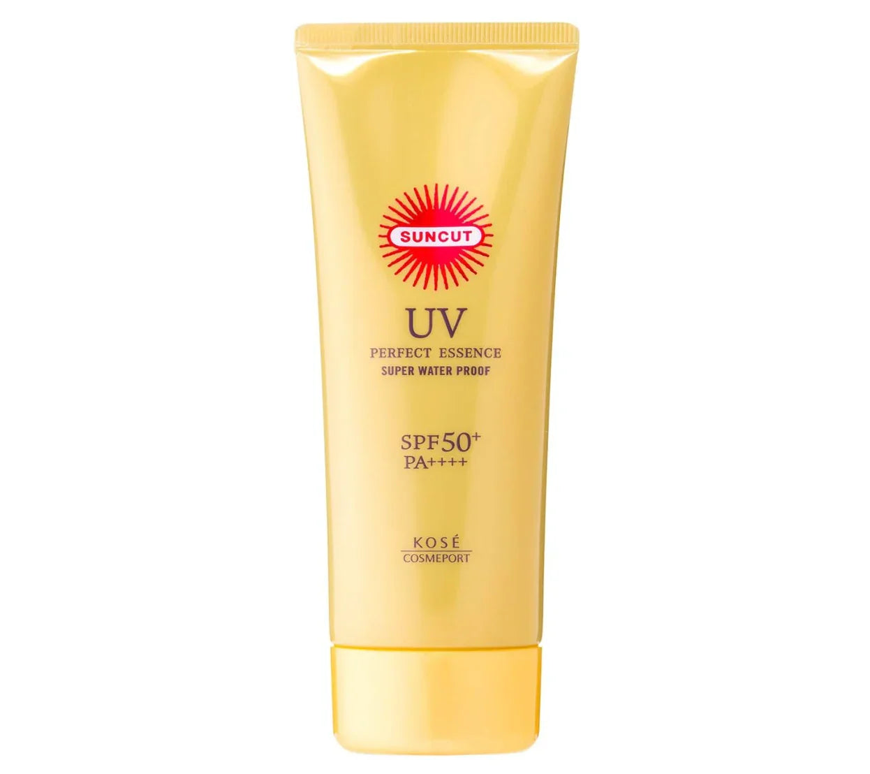 KOSE Suncut UV Perfect Essence Super Water Proof SPF50+ PA++++ 110g, lightweight texture, ideal for face and body protection