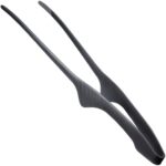 Todai Matte Black Stainless Steel Yakiniku BBQ Clever Tongs 240mm - YOYO JAPAN
