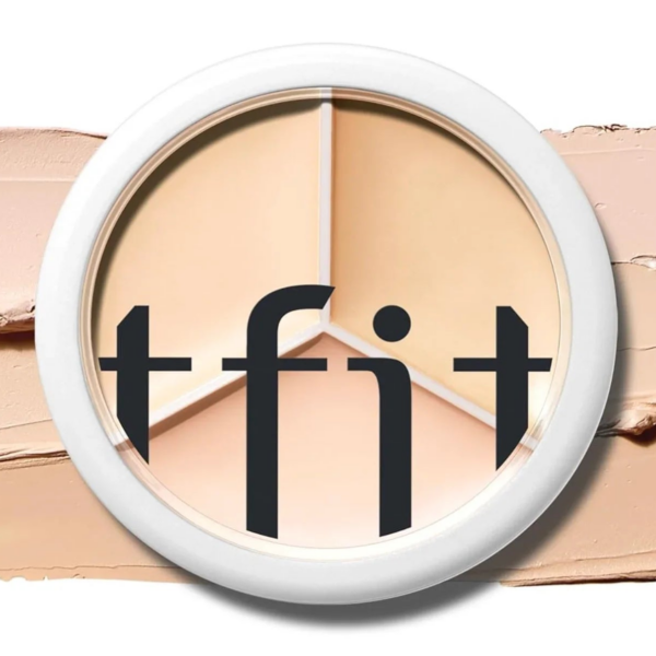 TFIT Cover Up Pro Concealer 00 Light, 15g, Triple Color Palette, ideal for evening skin tone.
