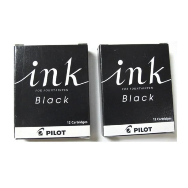 Pilot Fountain Pen Cartridge Ink IRF-12S-B, Black, 2 Boxes - YOYO JAPAN