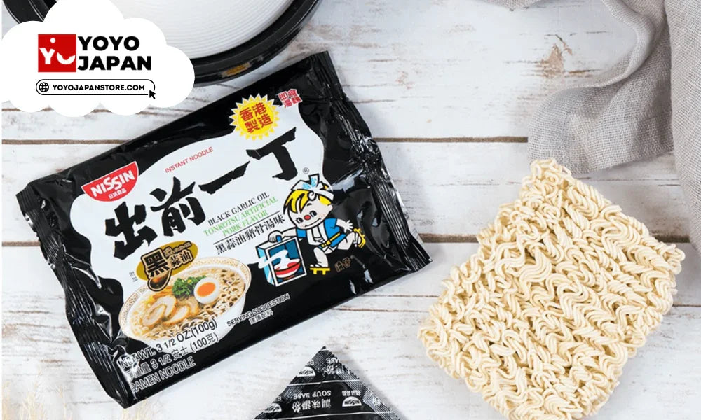 nissin demae black garlic oil tonkotsu