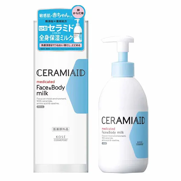 Ceramiaid Medicated Skin Milk, 250ml, Gentle Hydration, ideal for Daily Skin Care