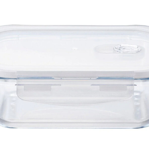 Aderia Japan 600Wt 600Ml 4-Side Lock Heat Resistant Airtight Glass Container H8764 For Storage Coffee Beans & Seasoning
