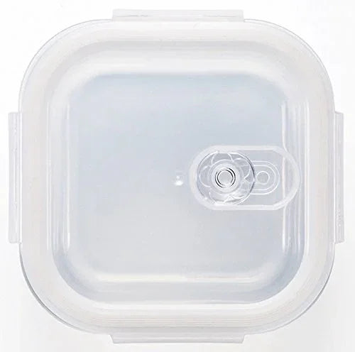Aderia Japan 600Wt 600Ml 4-Side Lock Heat Resistant Airtight Glass Container H8764 For Storage Coffee Beans & Seasoning