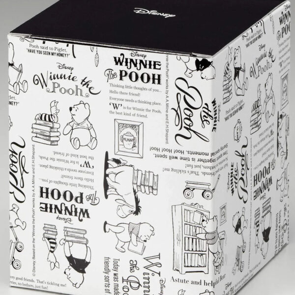 Aderia Japan Disney Winnie The Pooh & Piglet 680Ml Cosmetic Box Storage Container Glass Canister Sealed Coffee Beans 1772
