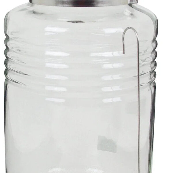 Aderia Japan 5L Cosmetic Box Plum Wine Bottle Storage Container Stainless Cap Glass Canister Airtight Coffee Beans 817