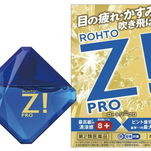 Rohto Z-Pro D 12ml (Set of 2), intense cooling formula, ideal for daily eye care