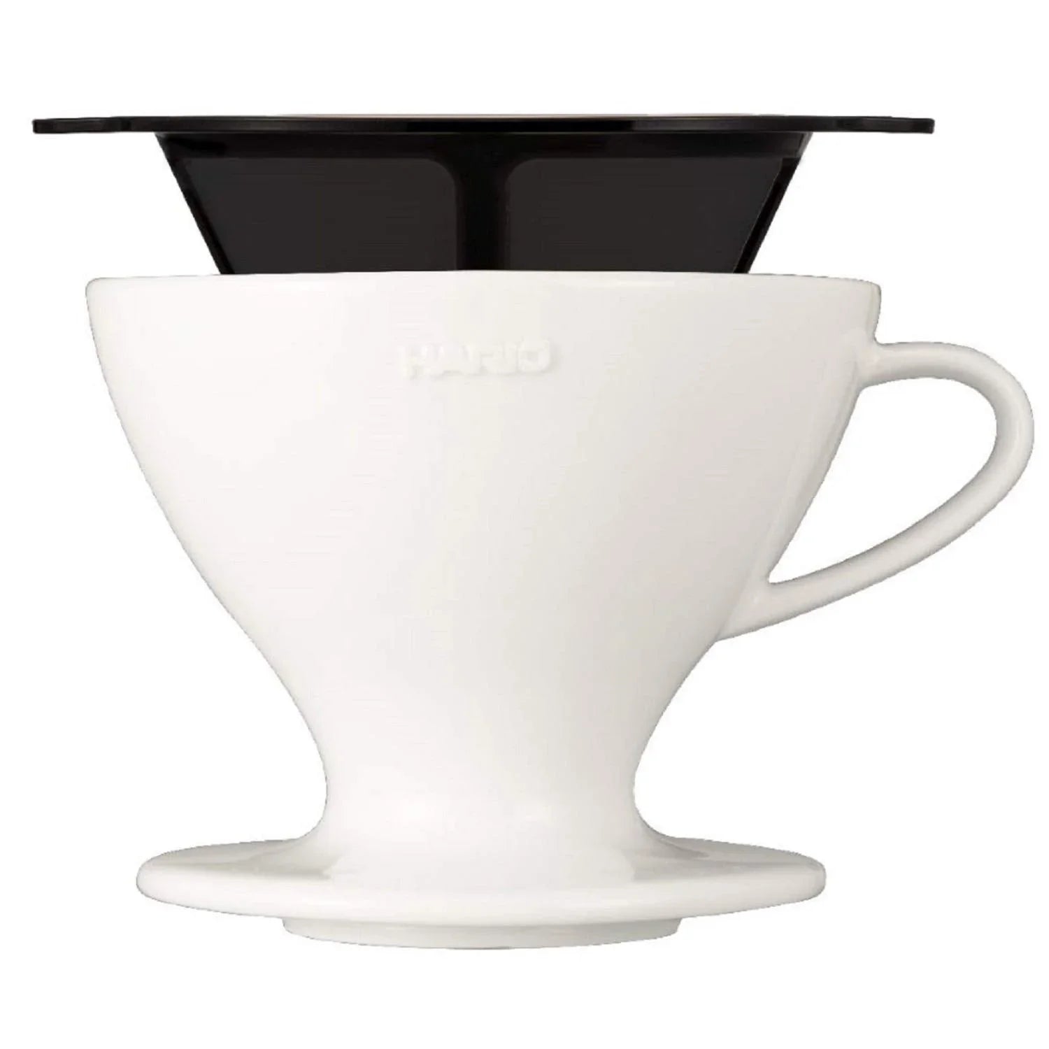 Hario-W60-Dripper-Coffee-Dripper-Pete-Licata-Model-For-14-Cups-White-Made-In-Japan-Pdc02W-Japan-With-Love-4977642010086-0.jpg Hario Pete Licata Coffee Dripper W60 PDC-02-W 1-4Cups White Japan - Image 1
