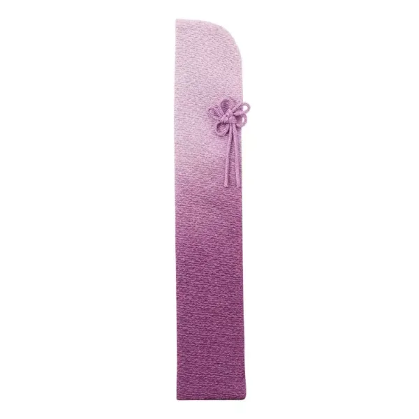 Yamani Purple Gradient Sensu Fan Bag 22cm, 22cm length, purple gradient pattern, ideal for folding fan protection.