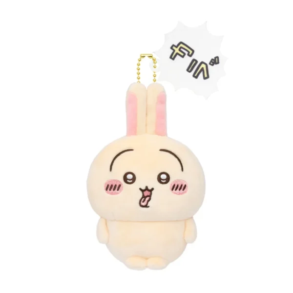 Chiikawa Hangover Mascot (Usagi), 90mm, soft plush body, ideal for bag decoration