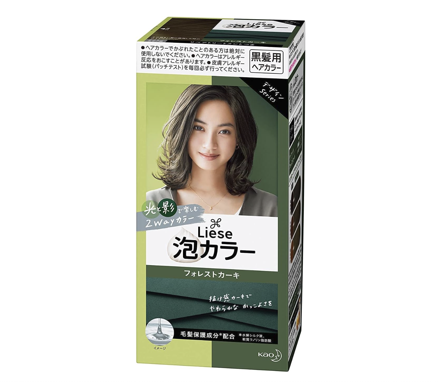 Kao Liese Foam Hair Color Forest Khaki, 1 Piece-yoyojapan-01 Kao Liese Foam Hair Color Forest Khaki - Image 1