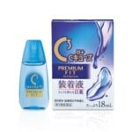 Rohto C Cube Premium Fit, 18ml x 2 Bottles, twin pack moisture drops, ideal for daily contact lens comfort
