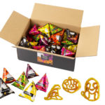 Sanshu Sohonpo Halloween Pasta Snacks (Salt Flavor), 40 Pieces, crispy salt crunch, ideal for festive party sharing